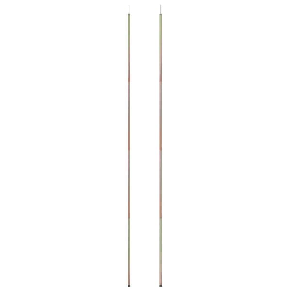 vidaXL Solseilstang 2 stk 200 cm galvanisert stål