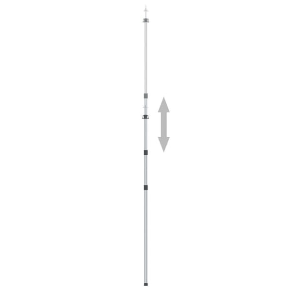 vidaXL Teleskopiske presenningstenger 102-260 cm aluminium