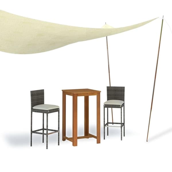 vidaXL stænger til solsejl 2 stk. 200 cm galvaniseret stål