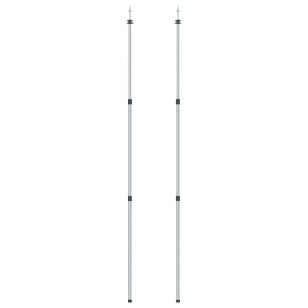 vidaXL Teleskooppivarret pressuun pituus 102-260 cm 2 kpl alumiini