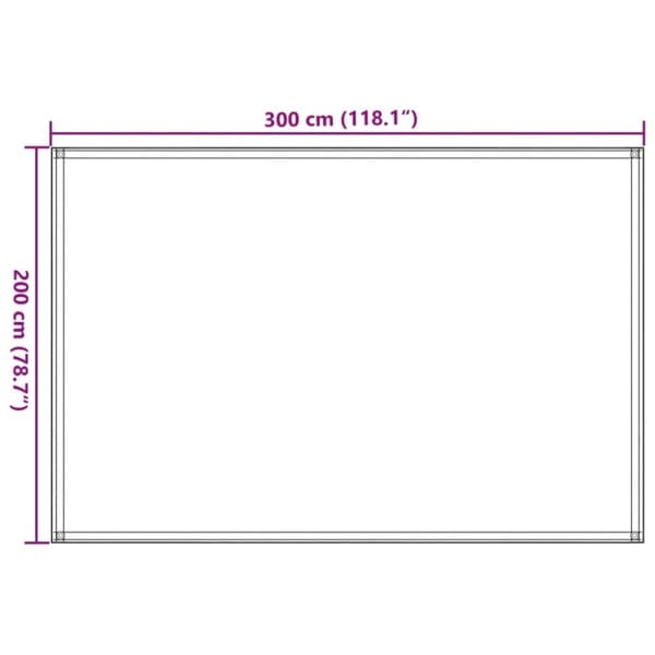 vidaXL Teltteppe 200x300 cm antrasitt