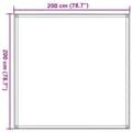 Miniatyrbilde 9 av 9: vidaXL Teltteppe 200x200 cm svart