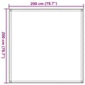 Miniatyrbilde 9 av 9: vidaXL Teltteppe 200x200 cm antrasitt