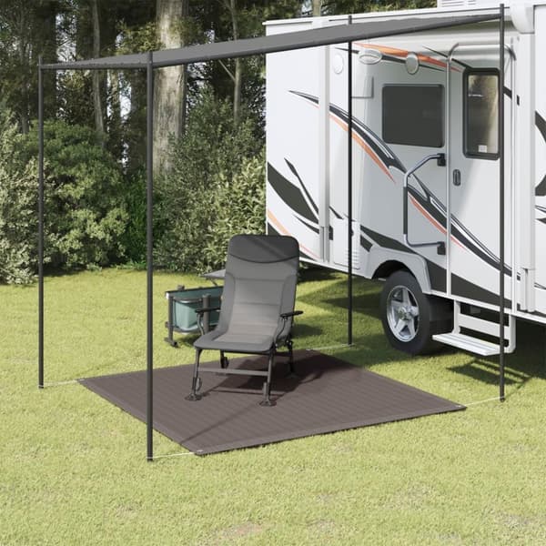 vidaXL Teltteppe 200x200 cm antrasitt
