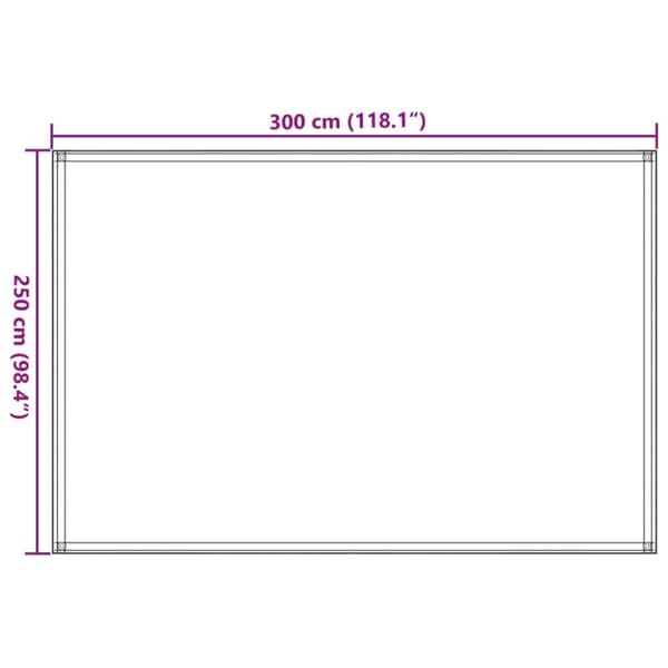 vidaXL Teltteppe 250x250 cm antrasitt og hvit