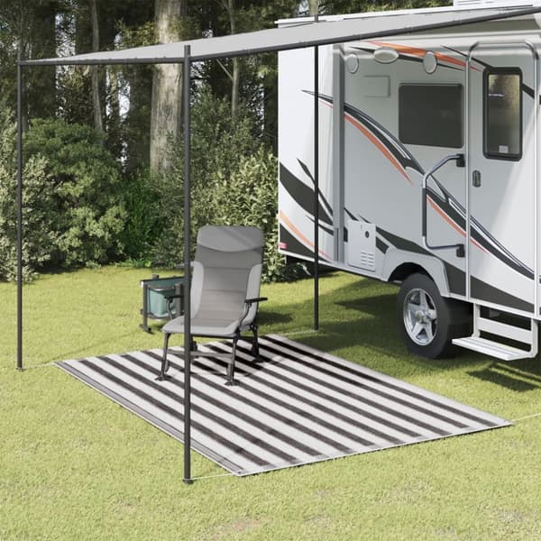 vidaXL Teltteppe 250x250 cm antrasitt og hvit