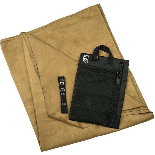 ultralätt handduk microfiber, MCNETT OUTGO ULTRA COMPACT MICROFIBER TOWEL mocha LARGE / 76 x 127 cm