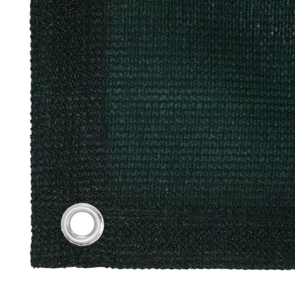 vidaXL Telttamatto 400x400 cm tummanvihreä HDPE