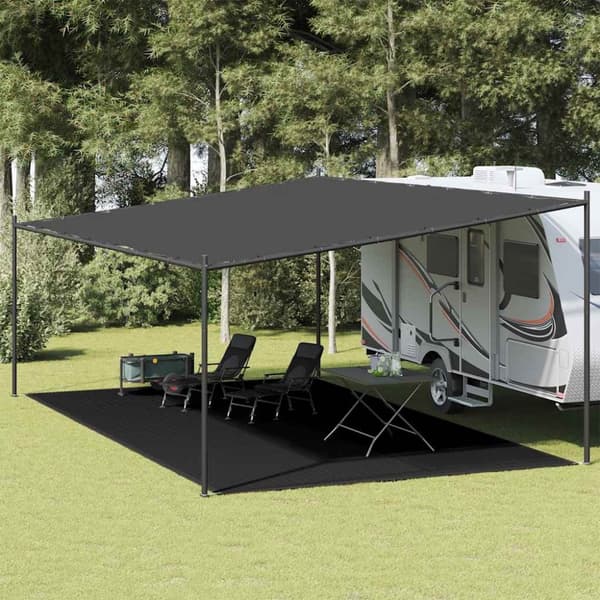 vidaXL Telttamatto 400x800 cm musta HDPE