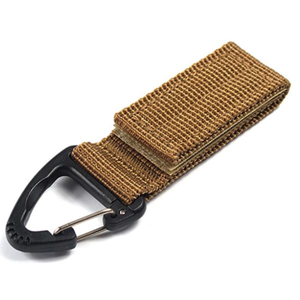Hållbar Taktisk Nyckelkrok Ryggsäck Webbing MOLLE Khaki Khaki