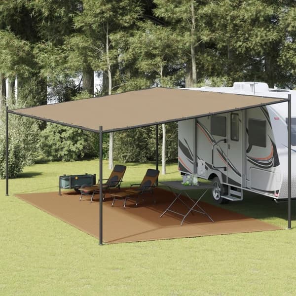 vidaXL Telttamatto taupe 400x800 cm HDPE