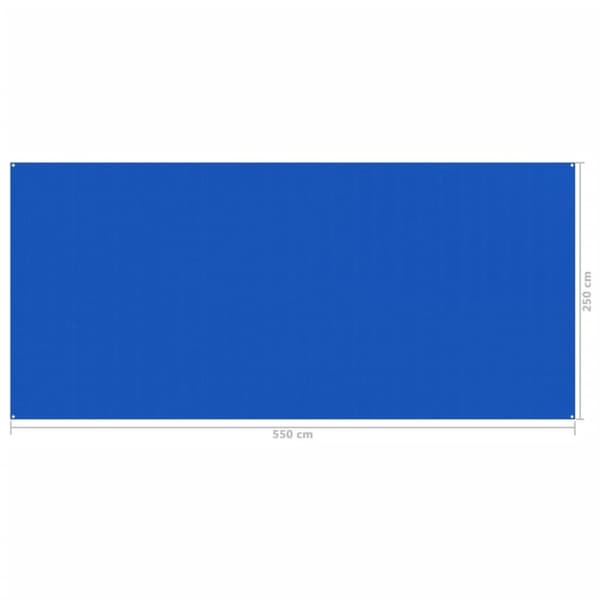 Tältmatta 250x550 cm blå