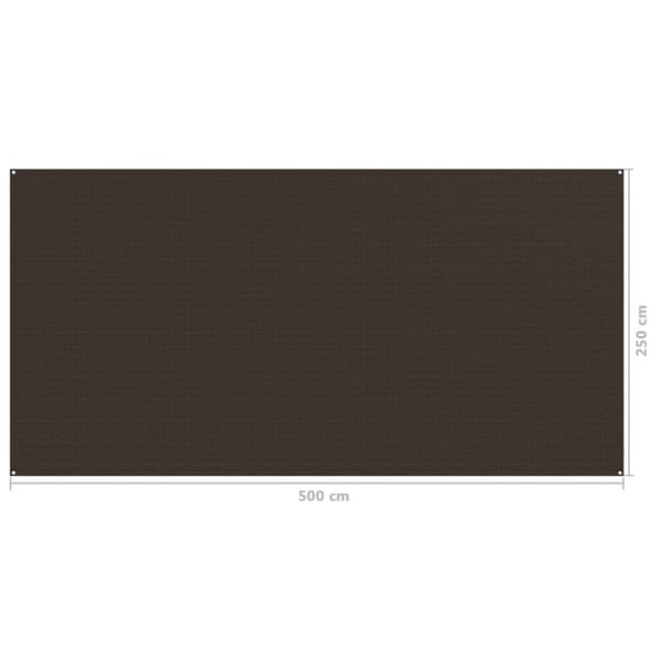 Tältmatta 250x500 cm brun