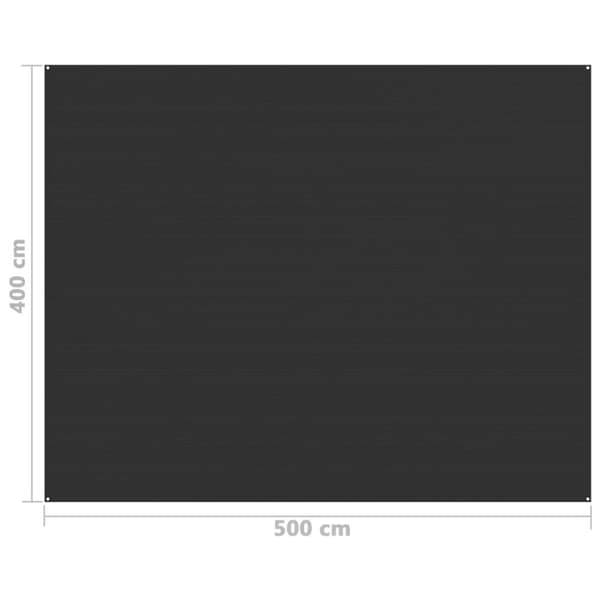 Tältmatta 400x500 cm antracit