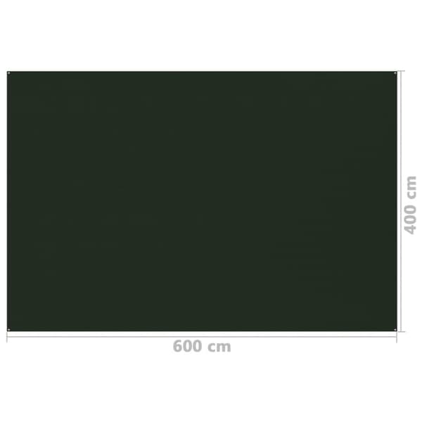 Telttamatto 400x600 cm tummanvihreä