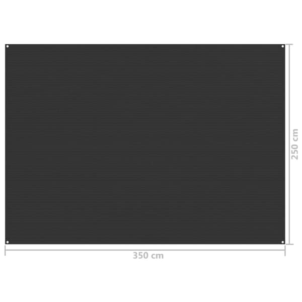 Tältmatta 250x350 cm antracit