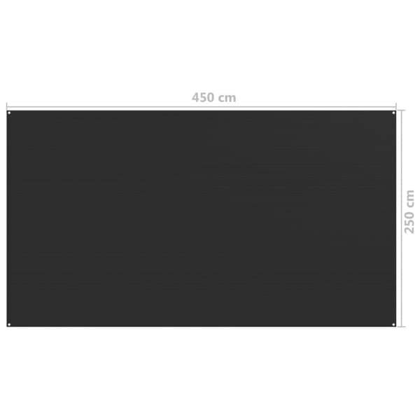 Tältmatta 250x450 cm antracit