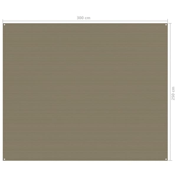 Tältmatta 250x300 cm taupe