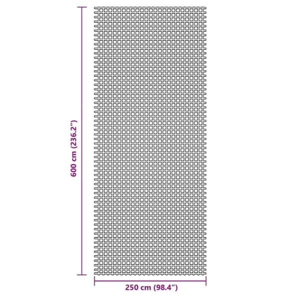 vidaXL Telttamatto sininen 6x2,5 m