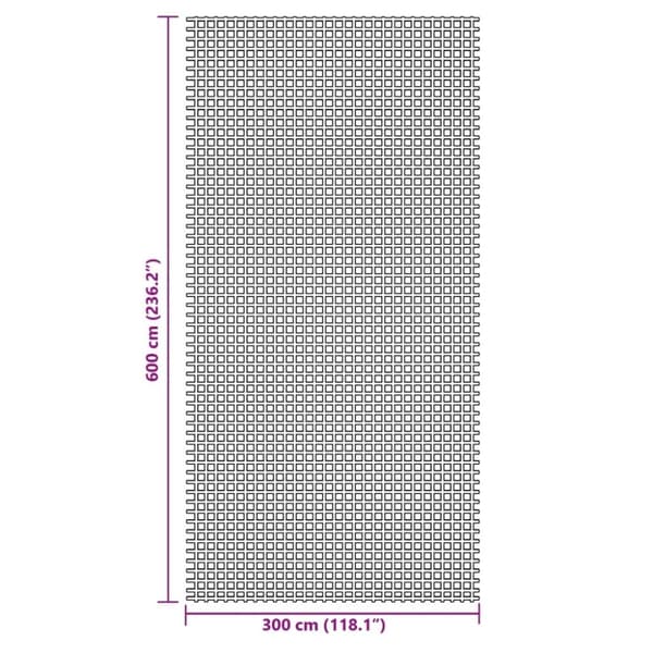 vidaXL Telttamatto antrasiitti 6x3 m