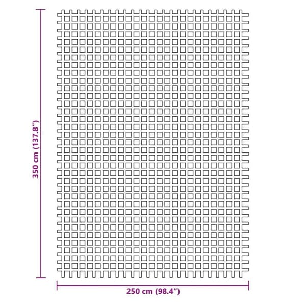 vidaXL Telt teppe blå 3,5x2,5 m