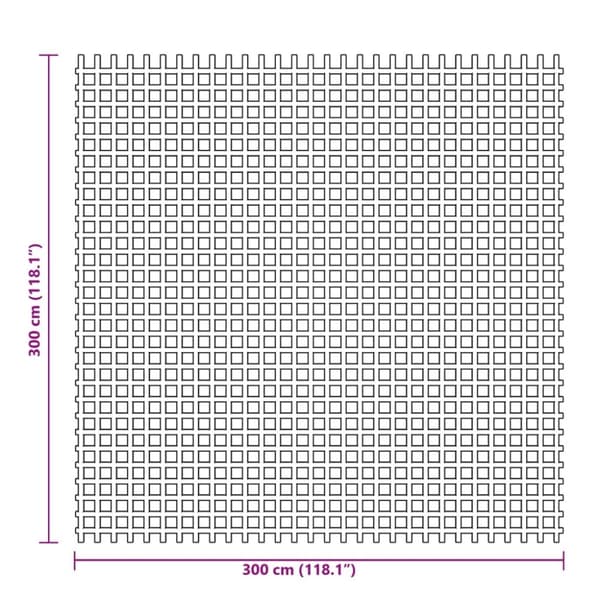 vidaXL Telt teppe antrasitt 3x3 m