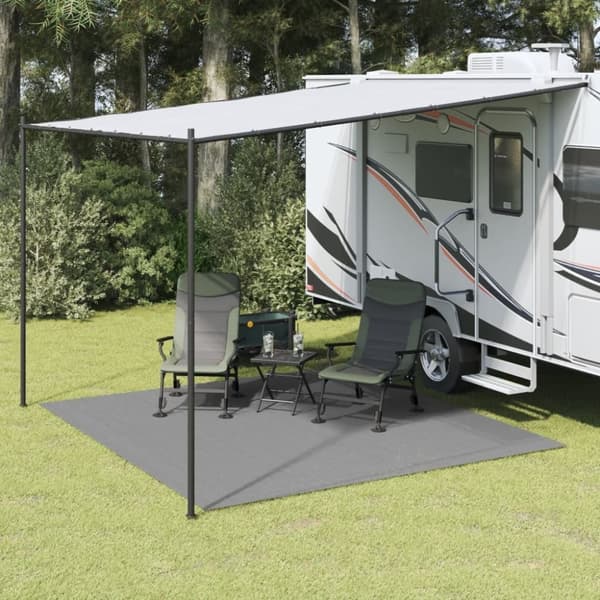 vidaXL Campingmatta antracit 3x3 m