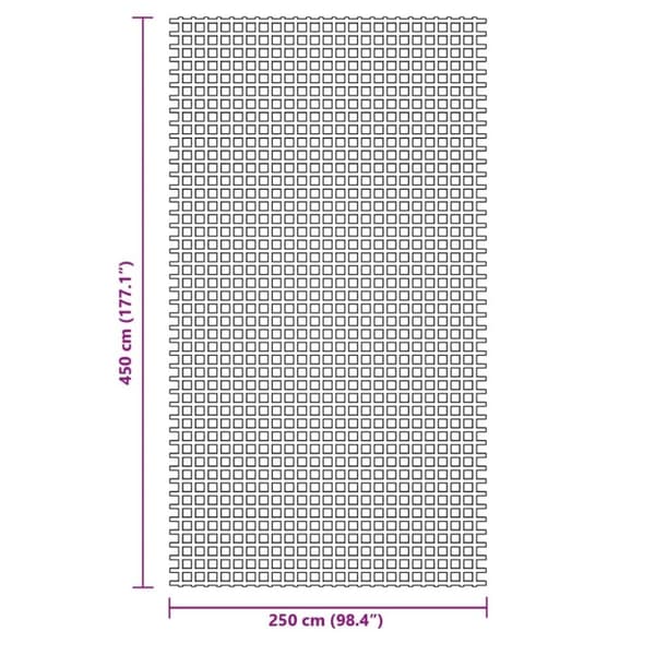 vidaXL Telt teppe antrasitt 4,5x2,5 m