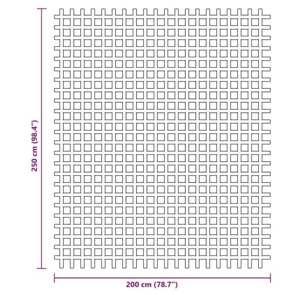vidaXL Telt teppe antrasitt 2,5x2 m