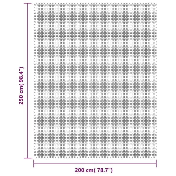 vidaXL telttæppe 2,5x2 m cremefarvet