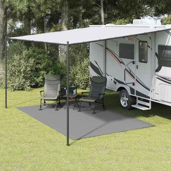 vidaXL gulvmåtte til camping 4x2,5 m antracitgrå