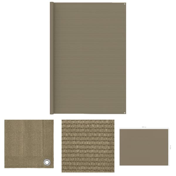 The Living Store Tältmatta 300x400 cm taupe -  Tälttillbehör