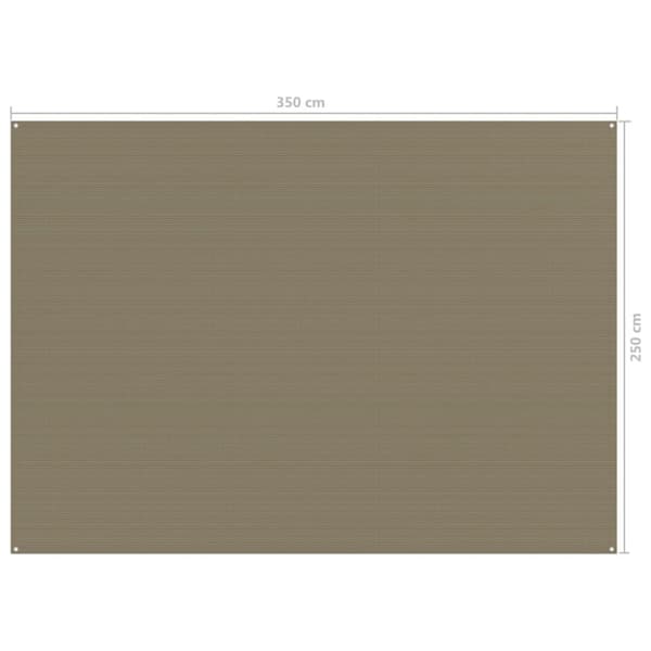 The Living Store Tältmatta 250x350 cm taupe - Tälttillbehör
