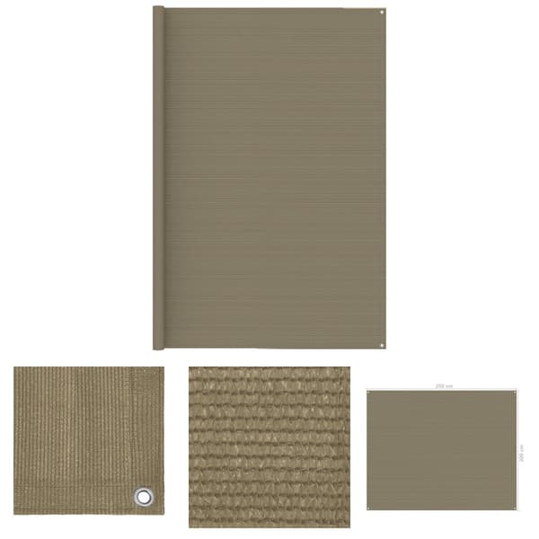 The Living Store Tältmatta 250x200 cm taupe -  Tälttillbehör