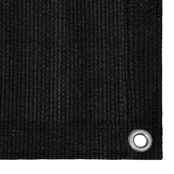 telttæppe 400x800 cm HDPE sort