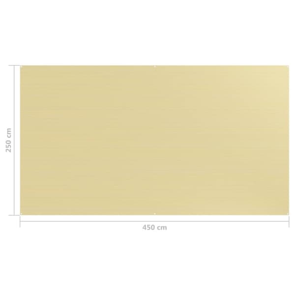 telttæppe 250x450 cm beige
