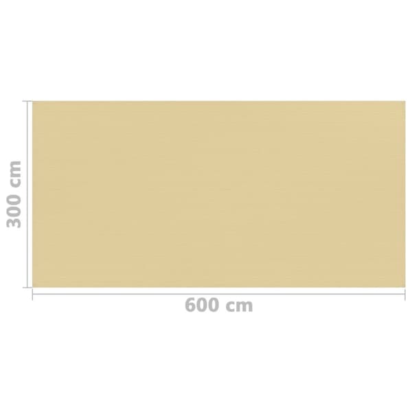 telttæppe 300x600 cm beige