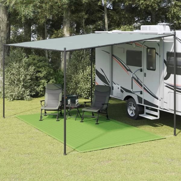 vidaXL Teltteppe lysegrønn 250x450 cm HDPE