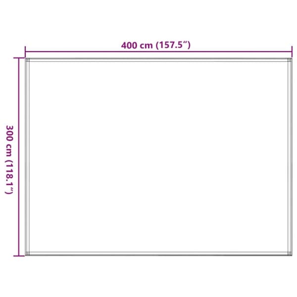 vidaXL Teltteppe lysegrønn 300x400 cm HDPE