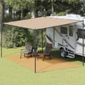 Miniatyrbild 2 av 8: vidaXL Tältmatta sandfärgat 300x600 cm HDPE