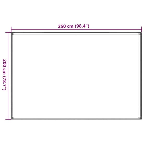 vidaXL telttæppe 250x200 cm HDPE lysegrøn