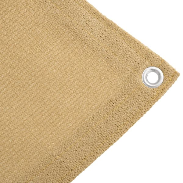 vidaXL Tältmatta sandfärgat 250x250 cm HDPE