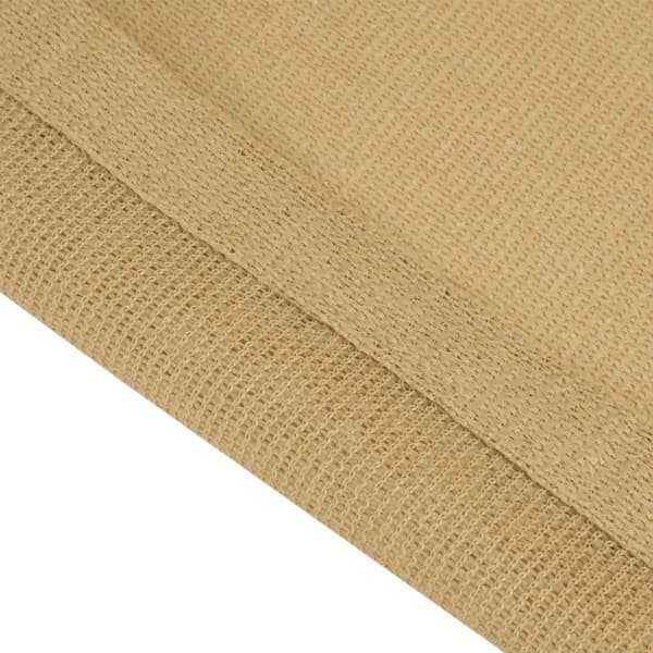 vidaXL Tältmatta sandfärgat 250x250 cm HDPE