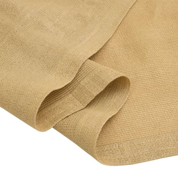 vidaXL Tältmatta sandfärgat 250x250 cm HDPE