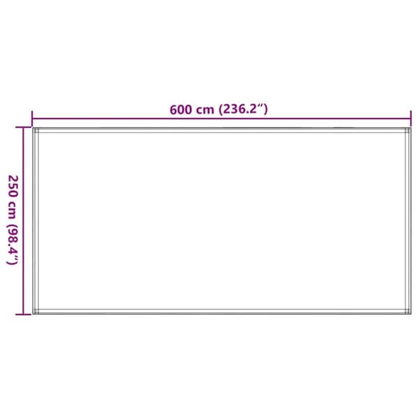 vidaXL Tältmatta sandfärgat 250x600 cm HDPE