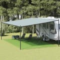 Miniatyrbillede 2 af 8: vidaXL telttæppe 400x700 cm HDPE lysegrøn