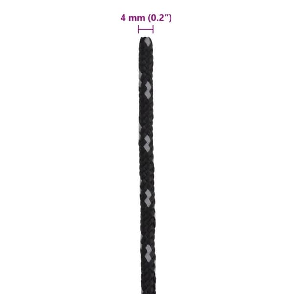 vidaXL Tältlinor med reflekterande remsor och fästen 8 st 4 m 4 mm