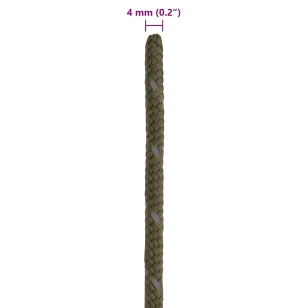 vidaXL Barduner med refleksstrimler og skiftenøkler 50 m 4 mm