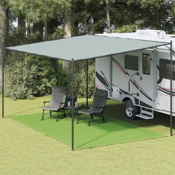 vidaXL telttæppe 300x600 cm HDPE lysegrøn