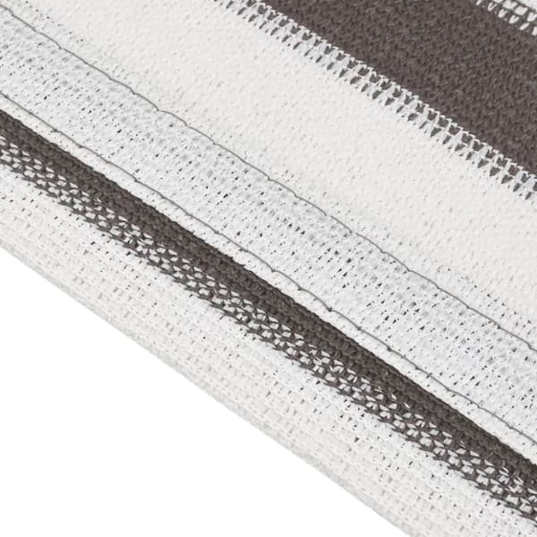 vidaXL Teltteppe antrasitt og hvit 400x500 cm HDPE